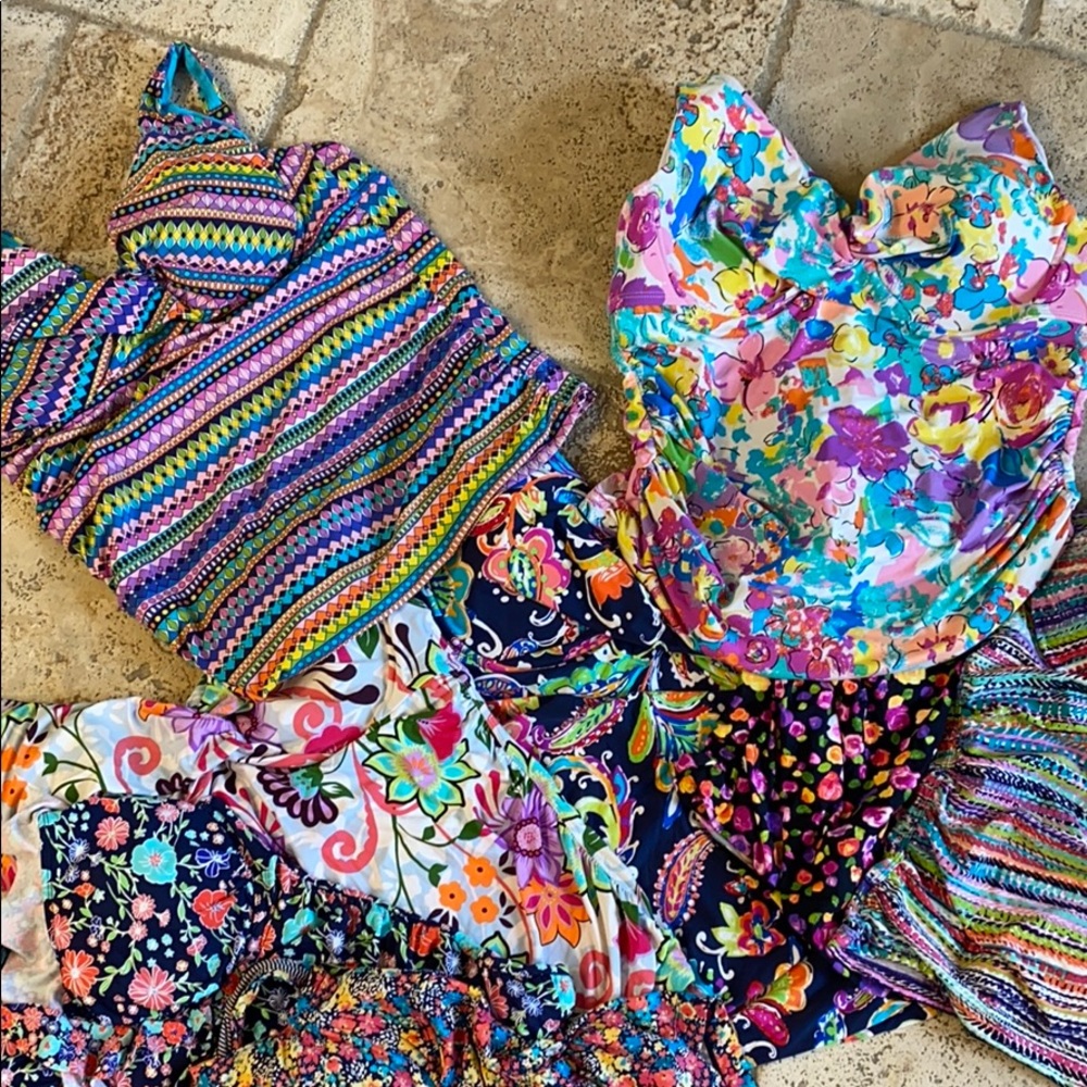 8 Anne Cole Tankini tops!  16W